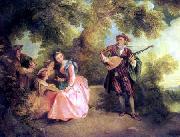 Nicolas Lancret The Serenade oil painting